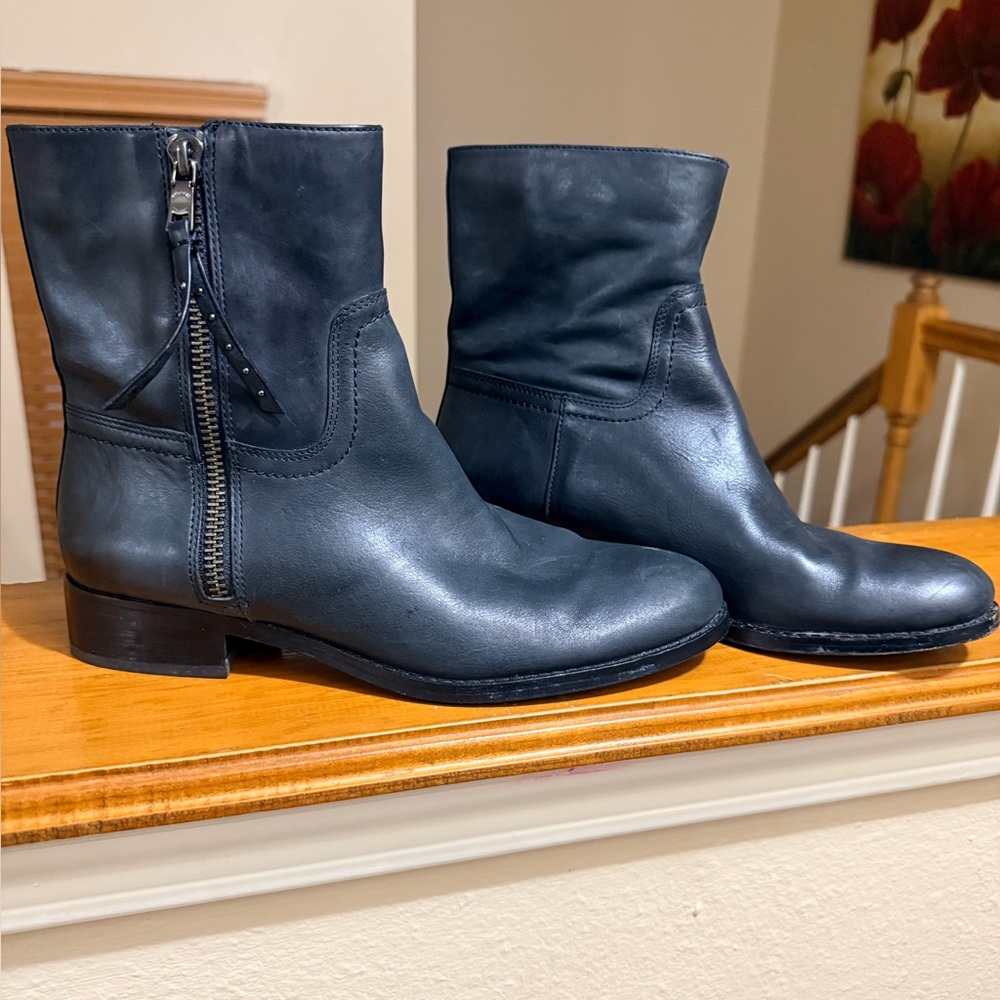 Leather Coach Boots